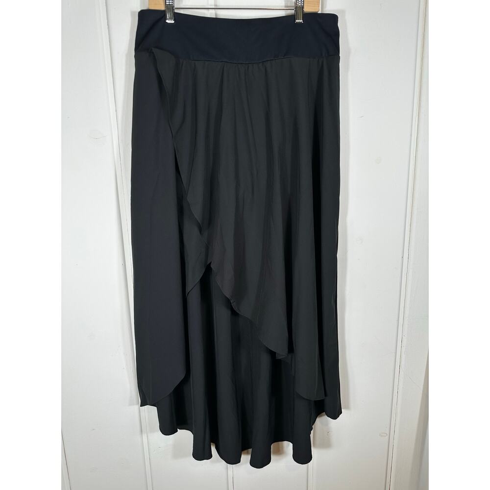 HALARA Black Midi Skirt